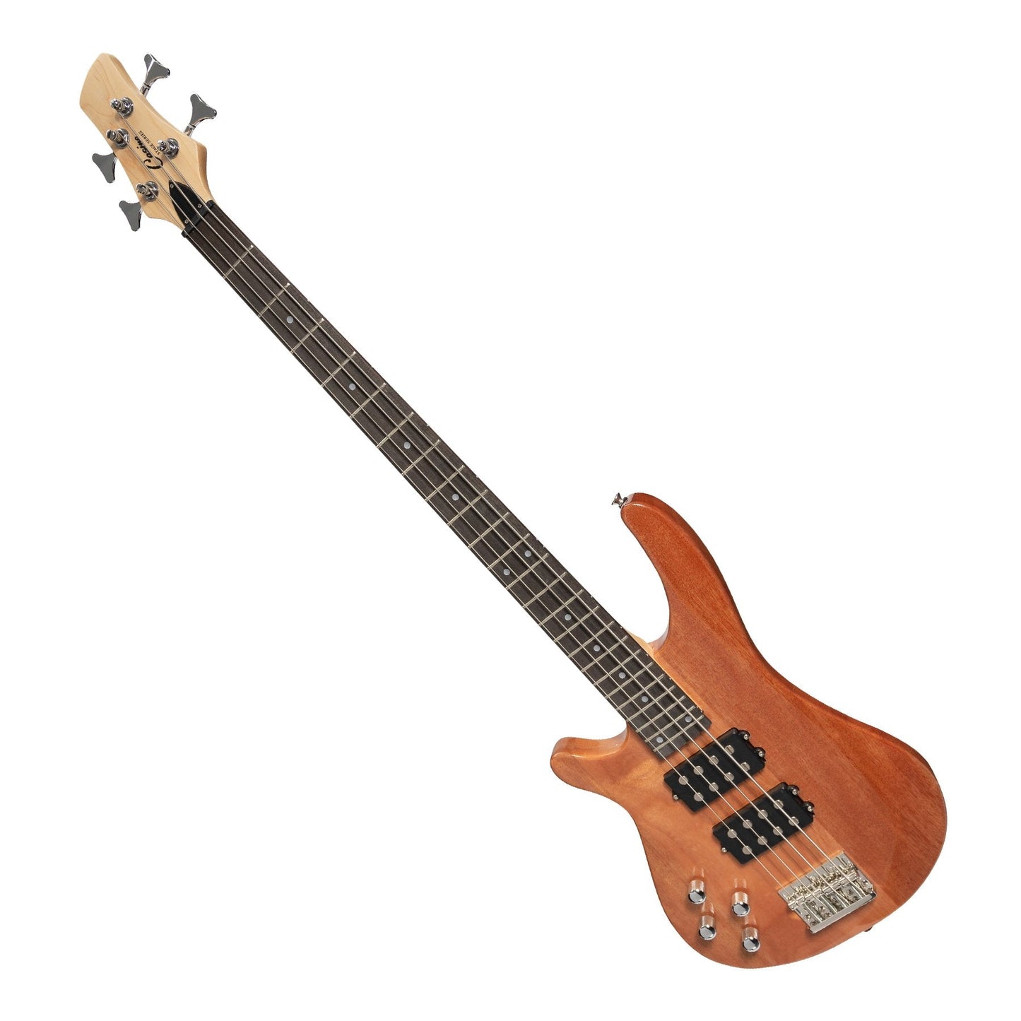 Casino '24 Series' Left Handed Mahogany Tune-Style Electric Bass Guitar Set (Natural Gloss)