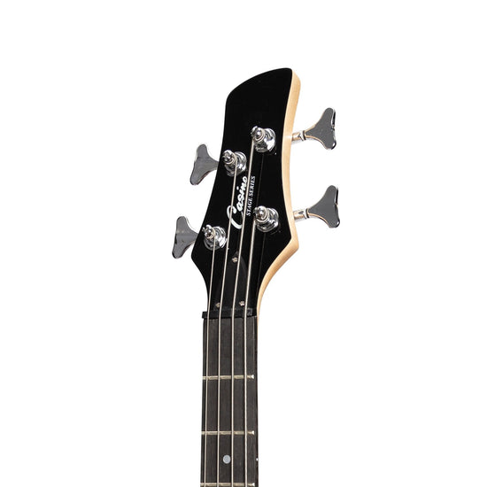 Casino '24 Series' Left Handed Short Scale Tune-Style Electric Bass Guitar Set (Black)
