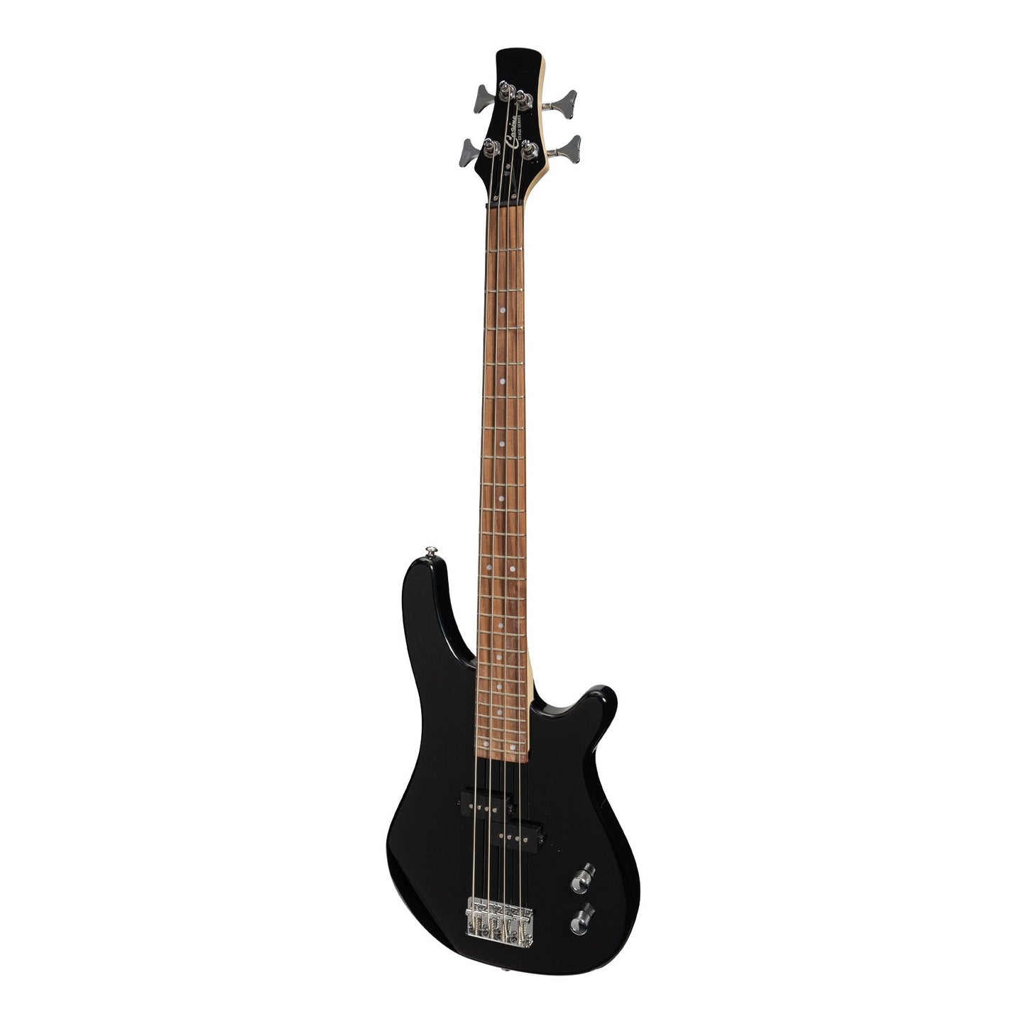 Casino '24 Series' Short Scale Tune-Style Electric Bass Guitar and 15 Watt Amplifier Pack (Black)