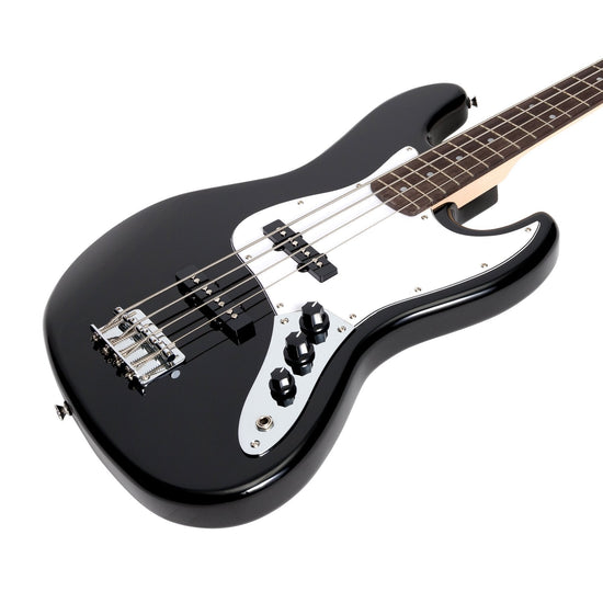 Casino J-Style Electric Bass Guitar (Black)