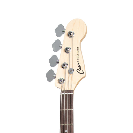 Casino J-Style Electric Bass Guitar and 15 Watt Amplifier Pack (Black)