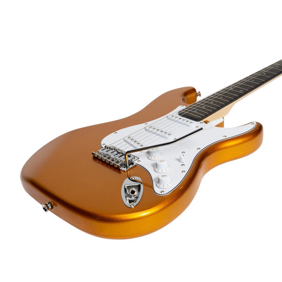 Casino ST-Style Electric Guitar Set (Gold Metallic)