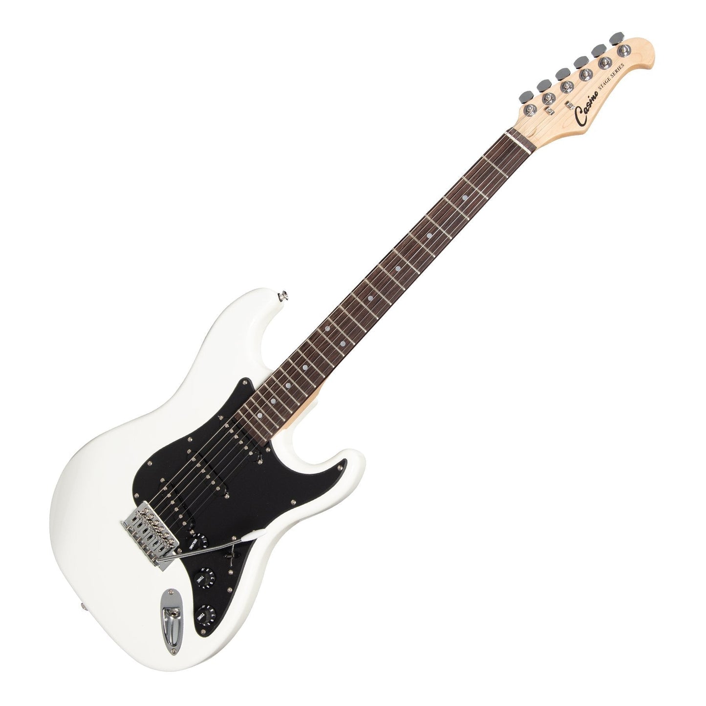 Casino ST-Style Electric Guitar Set (White)