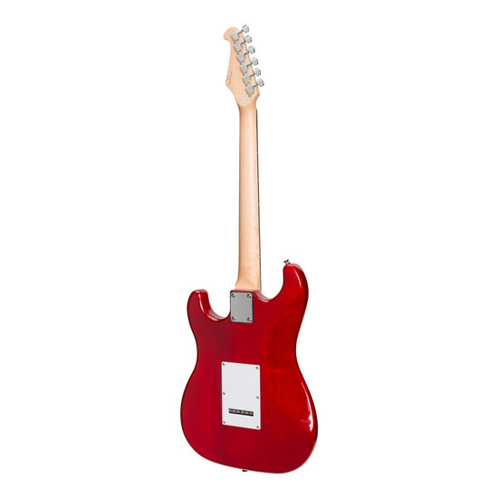Casino ST-Style Electric Guitar and 10 Watt Amplifier Pack (Transparent Wine Red)