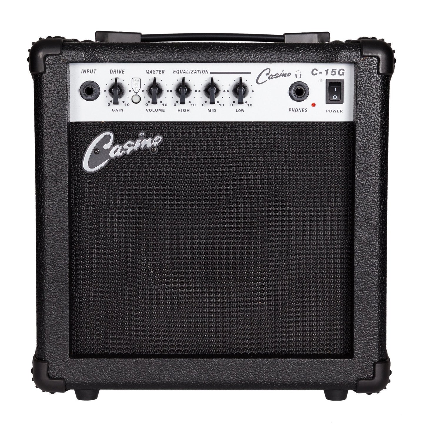 Casino ST-Style Electric Guitar and 15 Watt Amplifier Pack (Black)