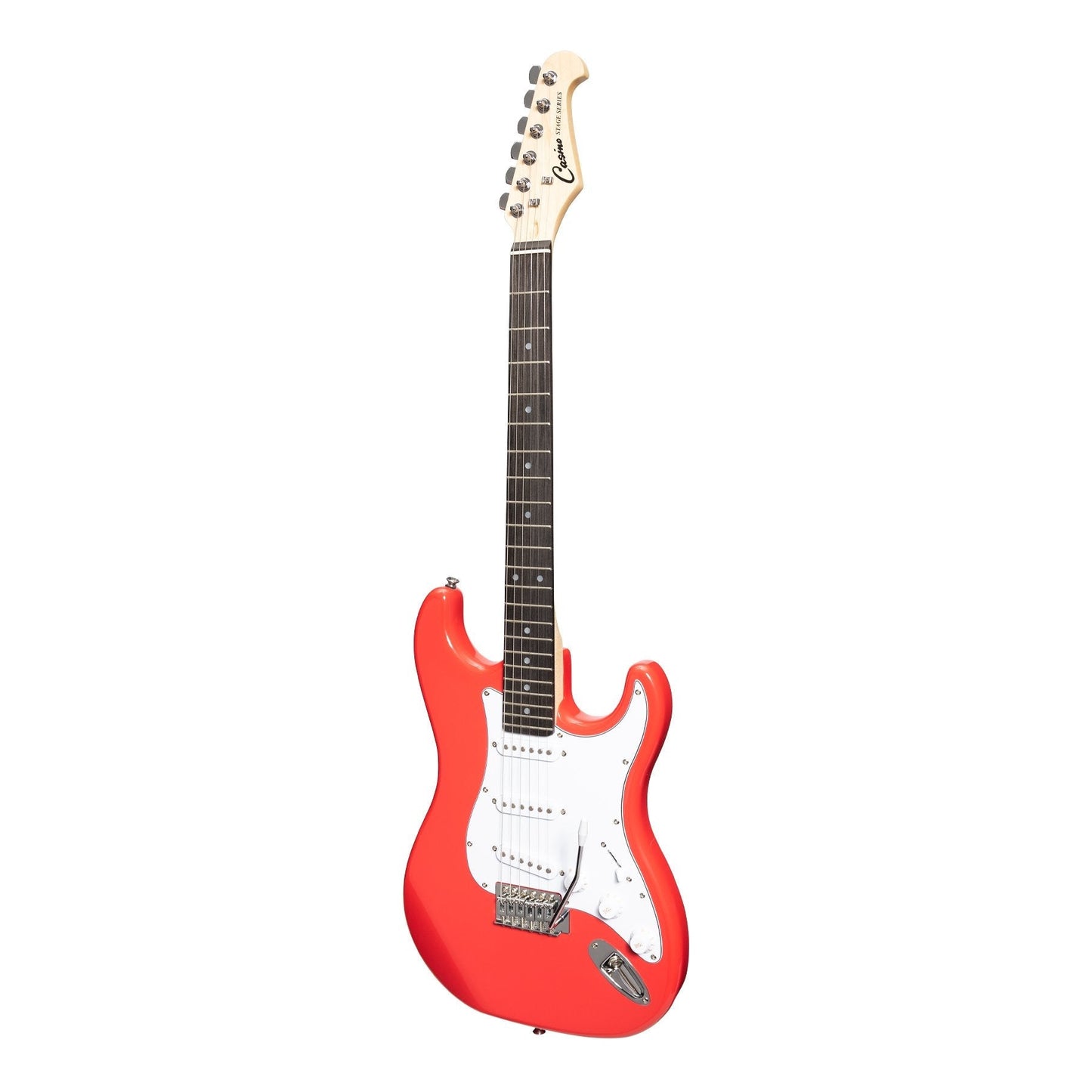 Casino ST-Style Electric Guitar and 15 Watt Amplifier Pack (Hot Lips Pink)