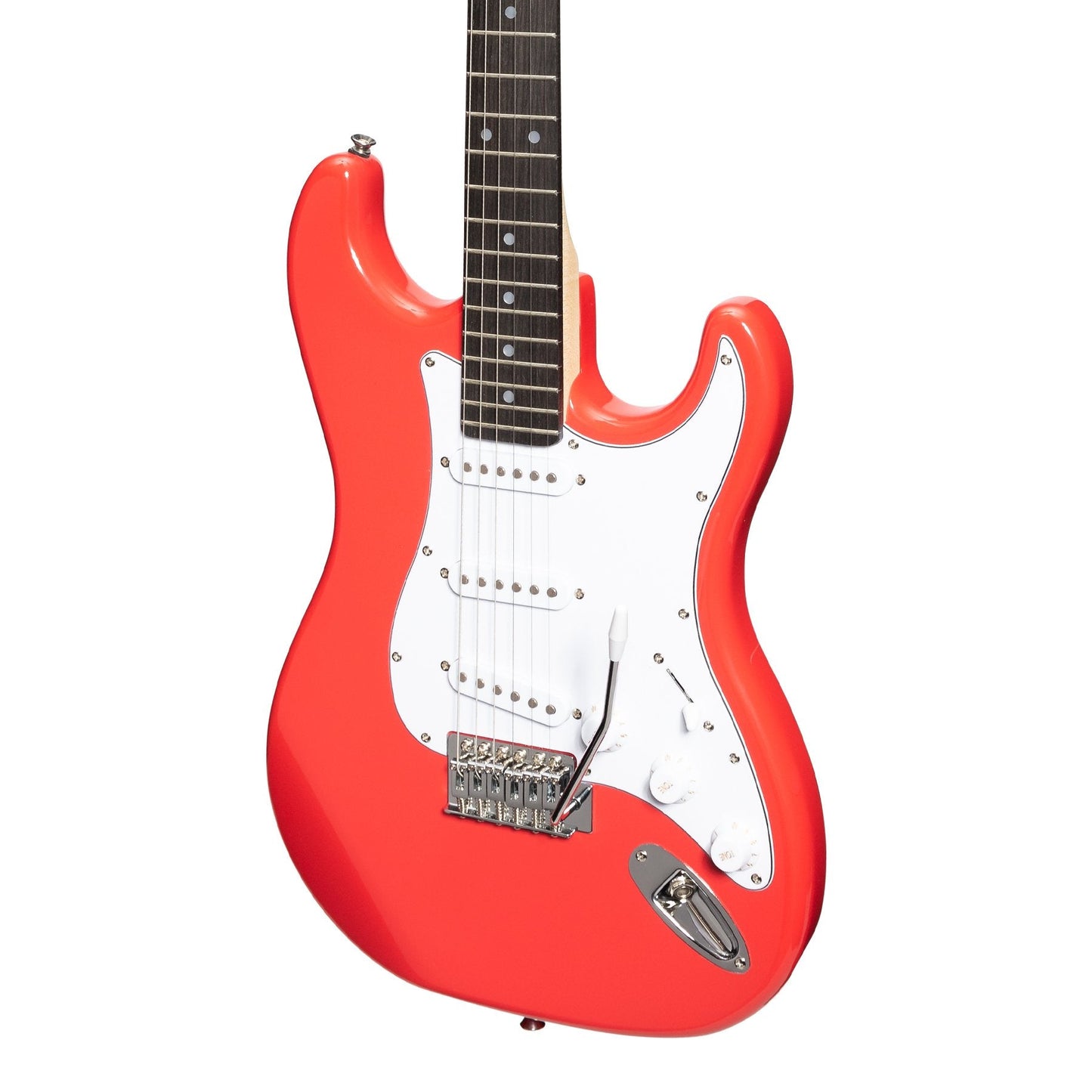 Casino ST-Style Electric Guitar and 15 Watt Amplifier Pack (Hot Lips Pink)