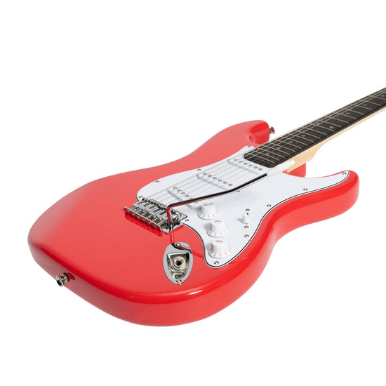 Casino ST-Style Electric Guitar and 15 Watt Amplifier Pack (Hot Lips Pink)