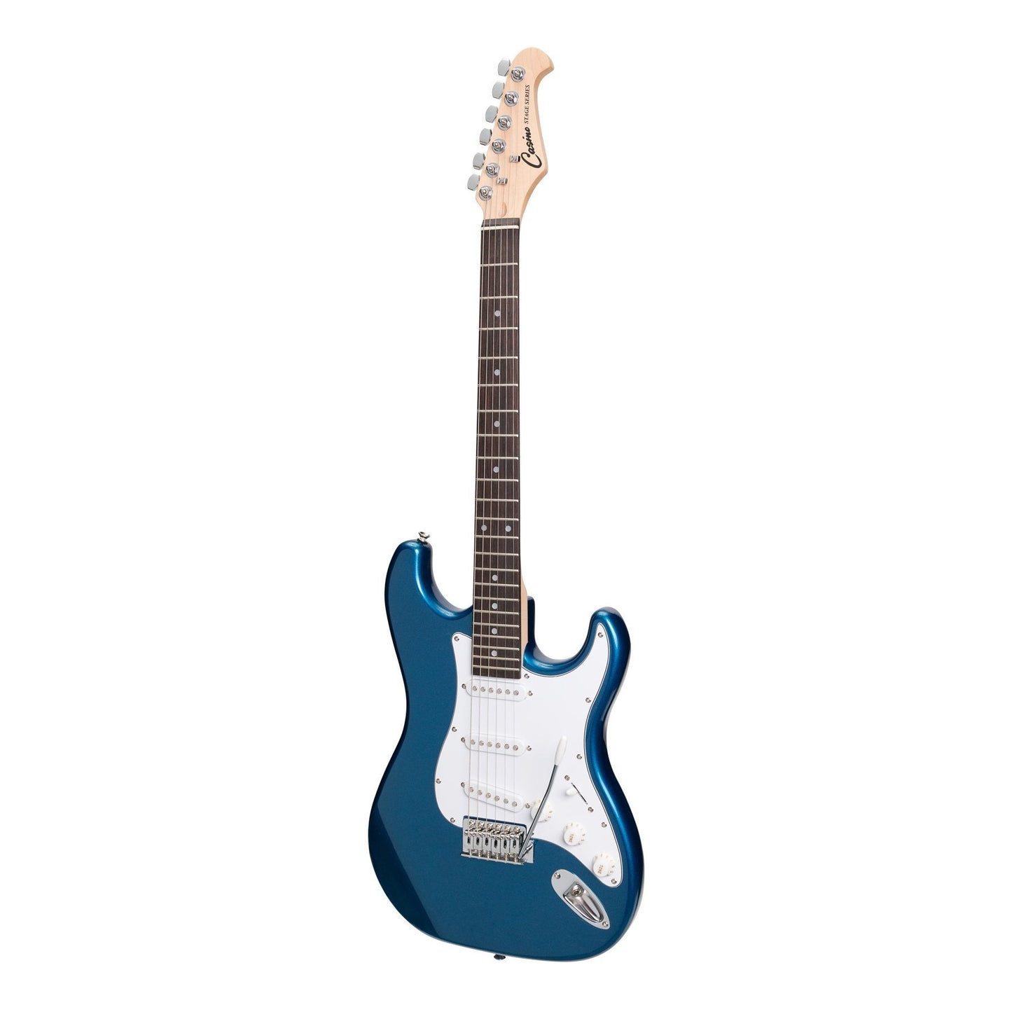 Casino ST-Style Electric Guitar and 15 Watt Amplifier Pack (Metallic Blue)