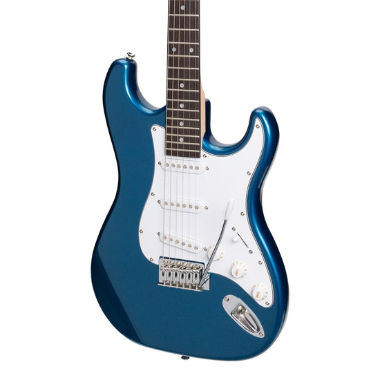 Casino ST-Style Electric Guitar and 15 Watt Amplifier Pack (Metallic Blue)