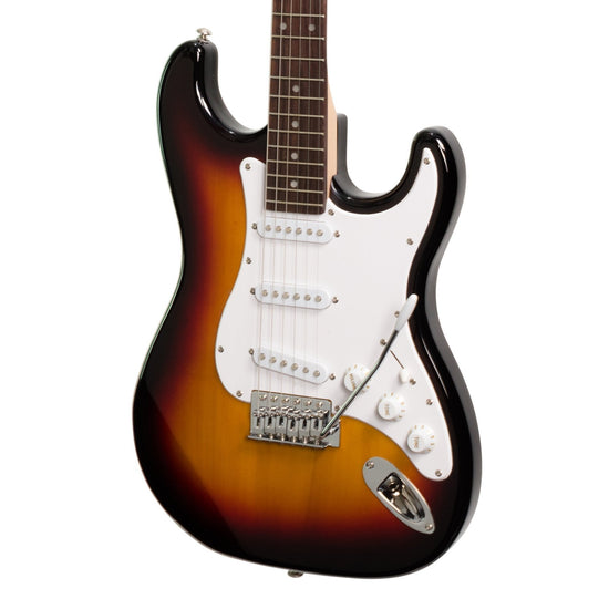 Load image into Gallery viewer, Casino ST-Style Electric Guitar and 15 Watt Amplifier Pack (Sunburst)
