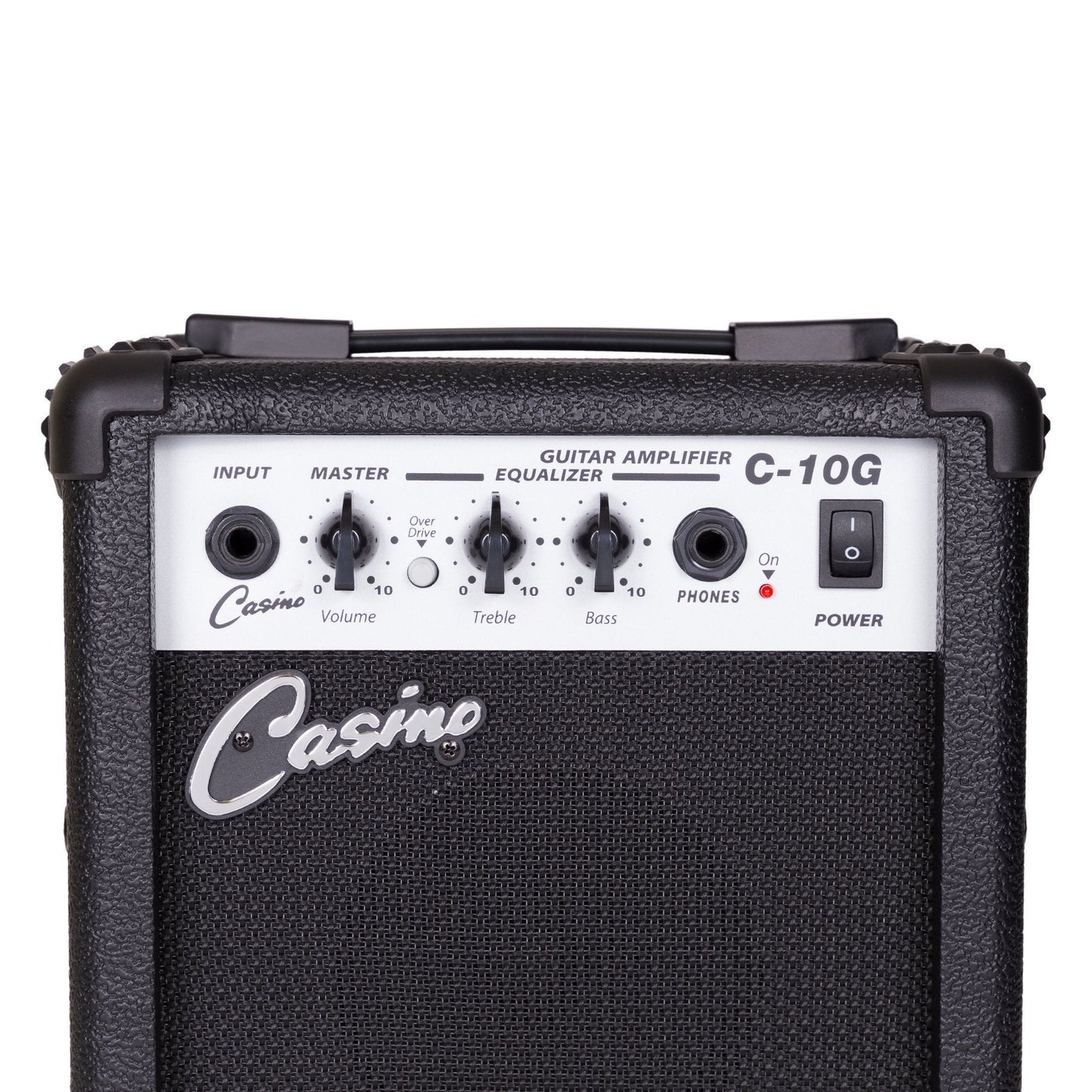 Casino ST-Style Left Handed Electric Guitar and 10 Watt Amplifier Pack (Black)