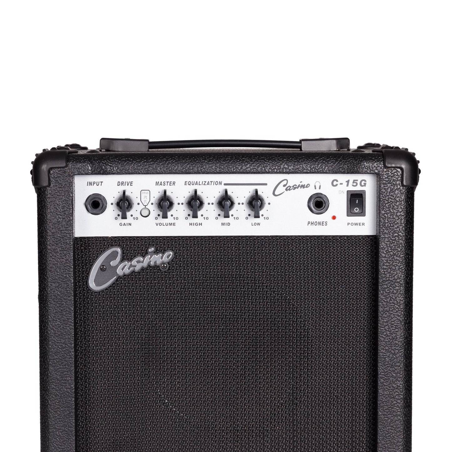 Casino ST-Style Left Handed Electric Guitar and 15 Watt Amplifier Pack (Black)