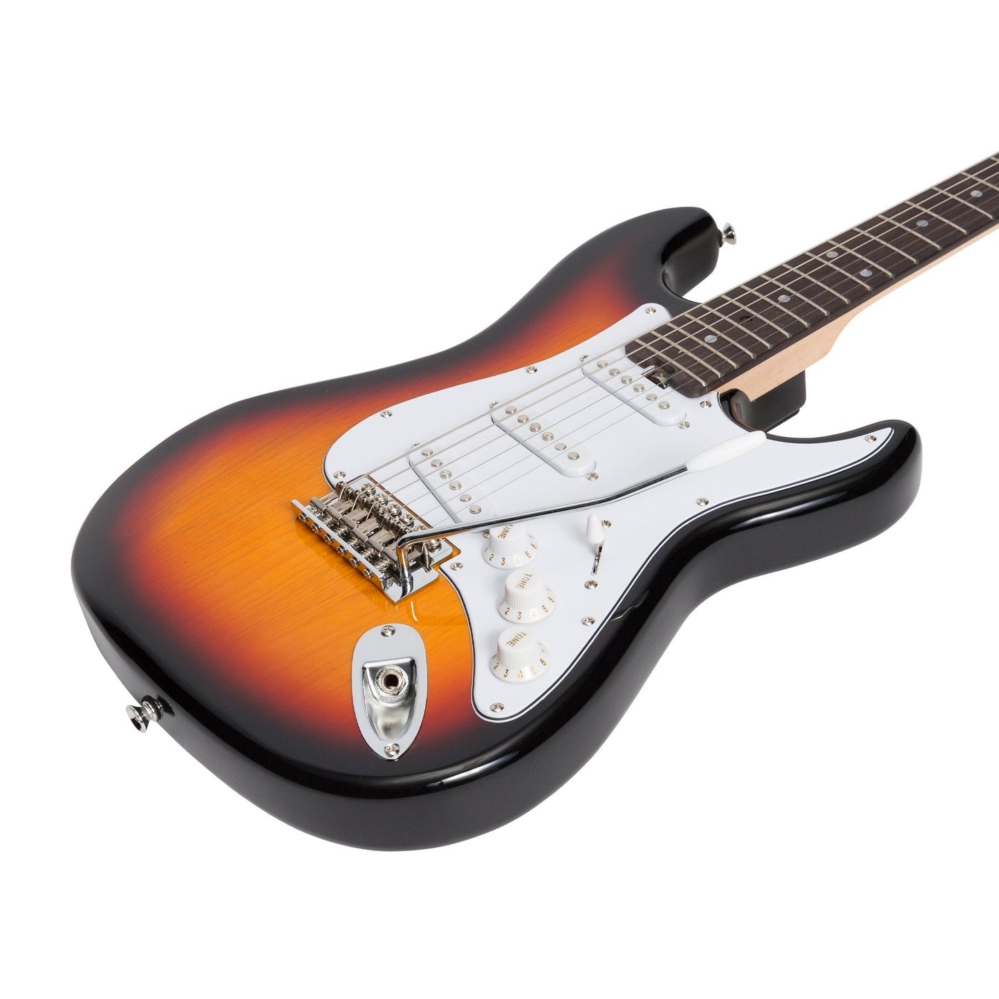 Load image into Gallery viewer, Casino ST-Style Short Scale Electric Guitar Set (Sunburst)
