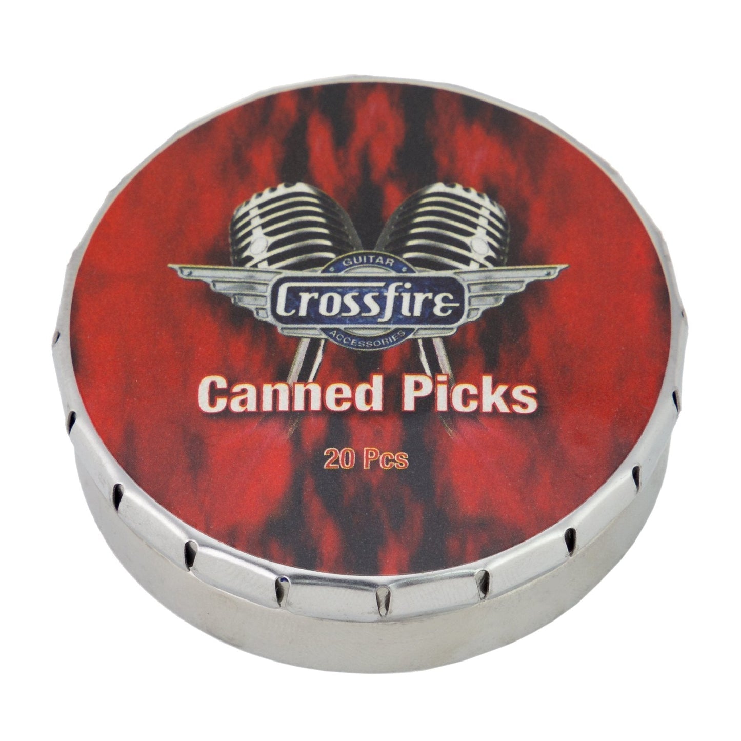 Crossfire 0.58mm Canned Guitar Picks (20 Pack Assorted)