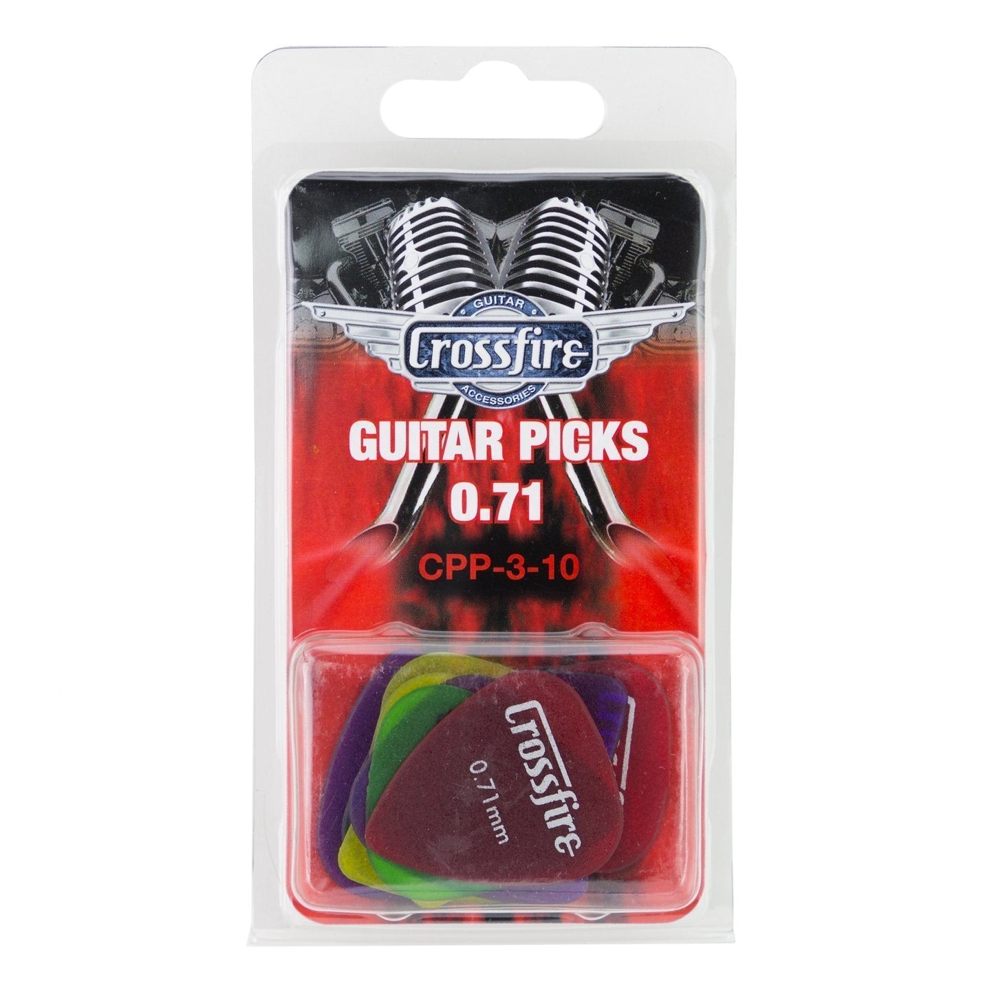 Load image into Gallery viewer, Crossfire 0.71mm Guitar Picks (10 Pack Assorted)
