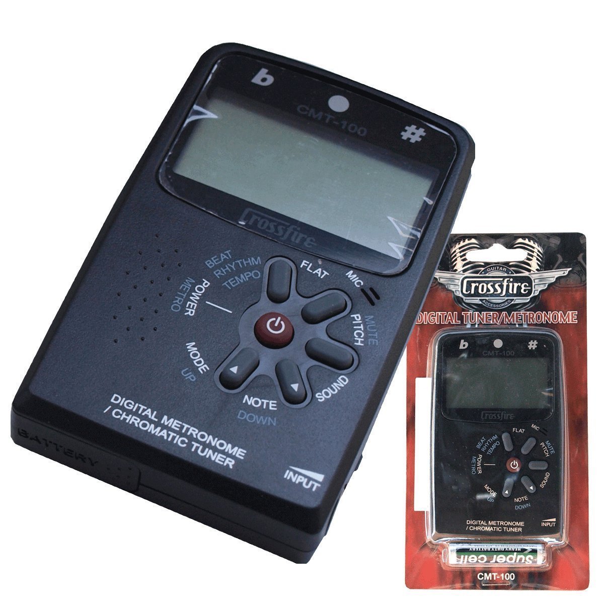 Crossfire Chromatic Tuner and Digital Metronome (Black)