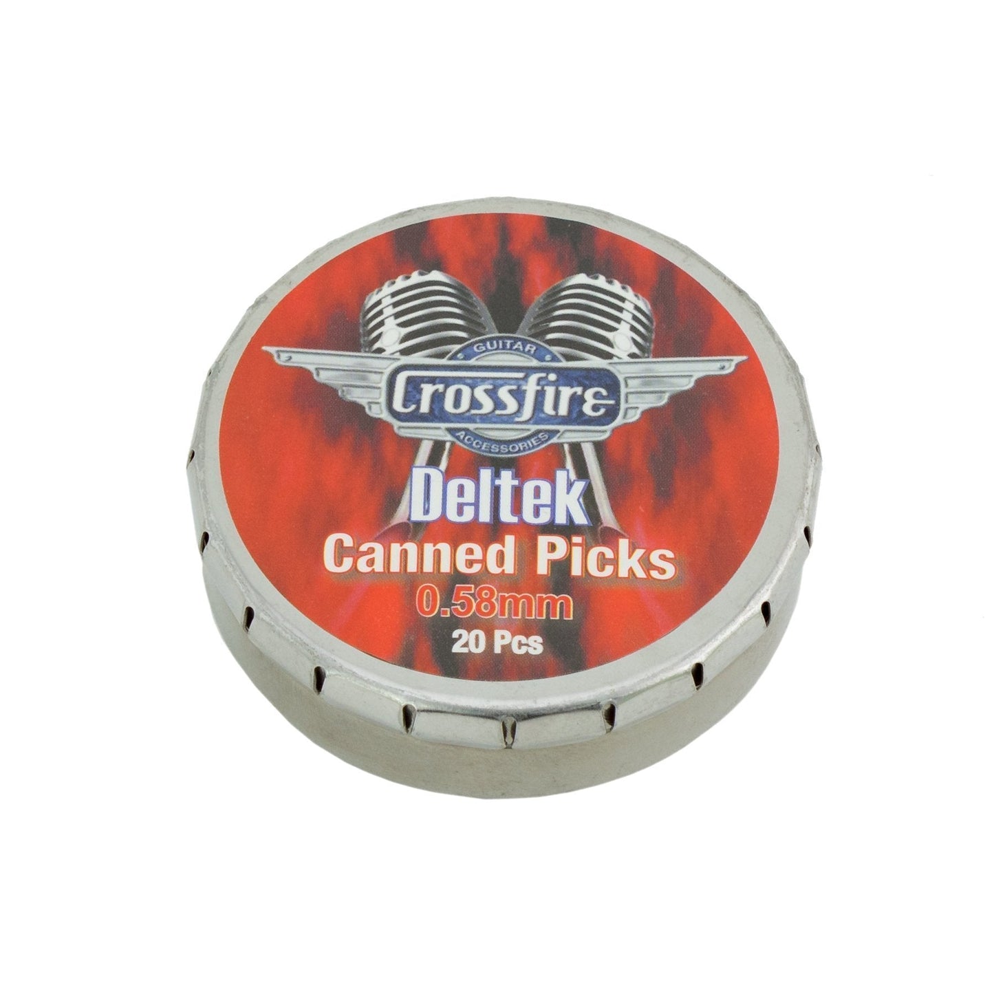 Crossfire Deltek 0.58mm Canned Guitar Picks (20 Pack Assorted)