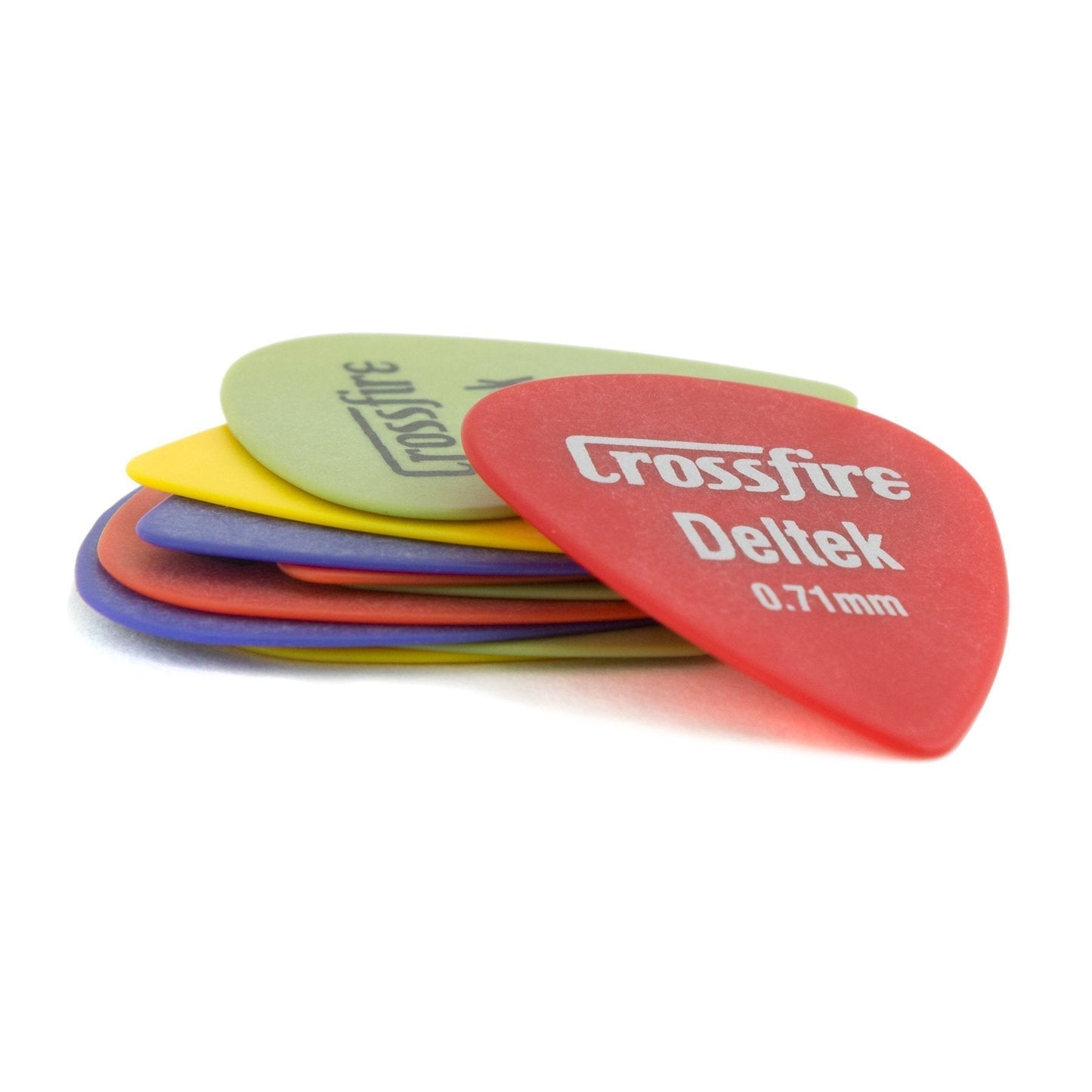 Crossfire Deltek 0.71mm Canned Guitar Picks (20 Pack Assorted)
