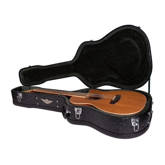 Crossfire Deluxe Shaped 12-String Acoustic Guitar Hard Case (Paisley Black)