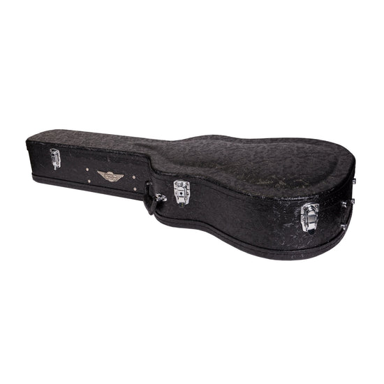 Crossfire Deluxe Shaped Dreadnought Acoustic Guitar Hard Case (Paisley Black)