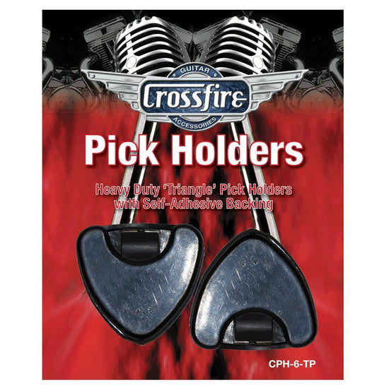 Crossfire Stick On Guitar Pick Holder (2 Pack)