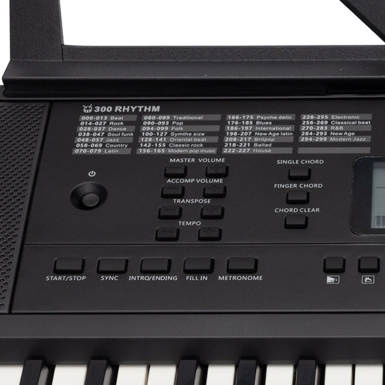 Crown CK-25 Multi-Function 54-Key Electronic Portable Keyboard (Black)
