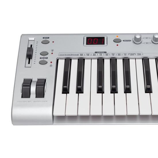 Crown CK-49 MIDI USB 49-Key Electronic Portable Keyboard Controller (Silver)