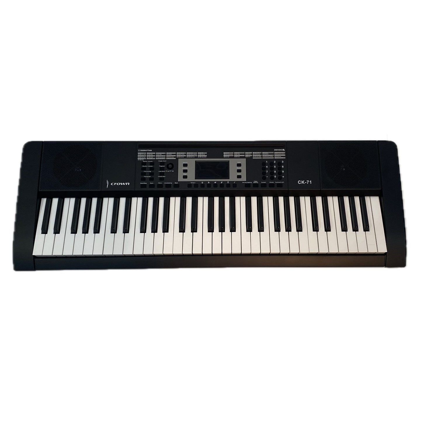 Crown CK-71 61-Key Electronic Portable Keyboard (Black)