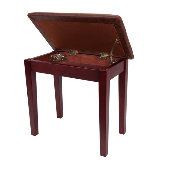 Load image into Gallery viewer, Crown Compact Piano Stool with Storage Compartment (Mahogany)
