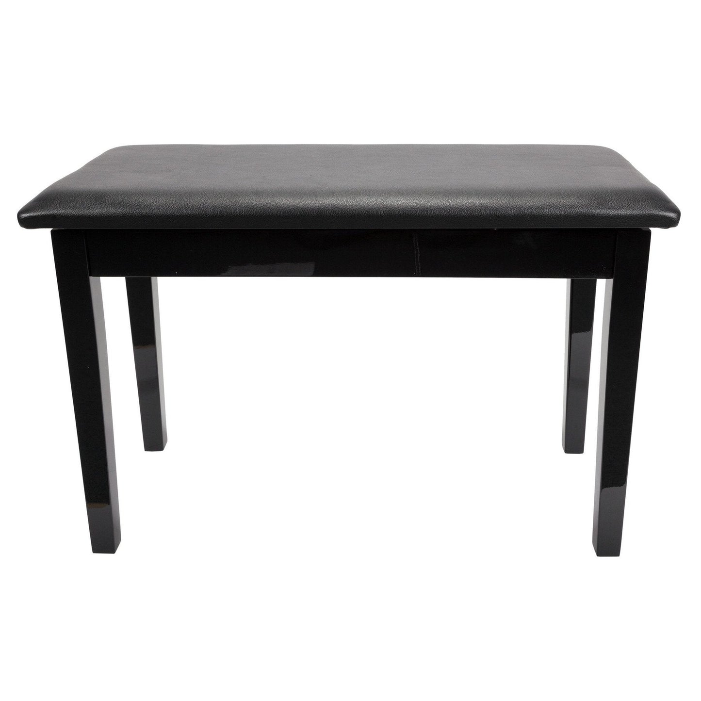 Crown Standard Duet Piano Stool with Storage Compartment (Black)