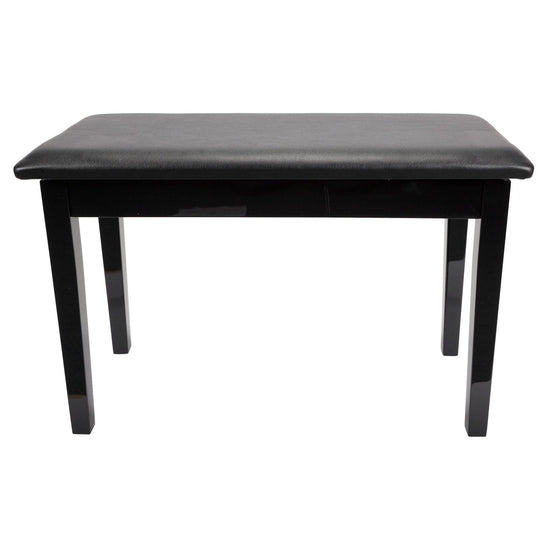 Crown Standard Duet Piano Stool with Storage Compartment (Black)