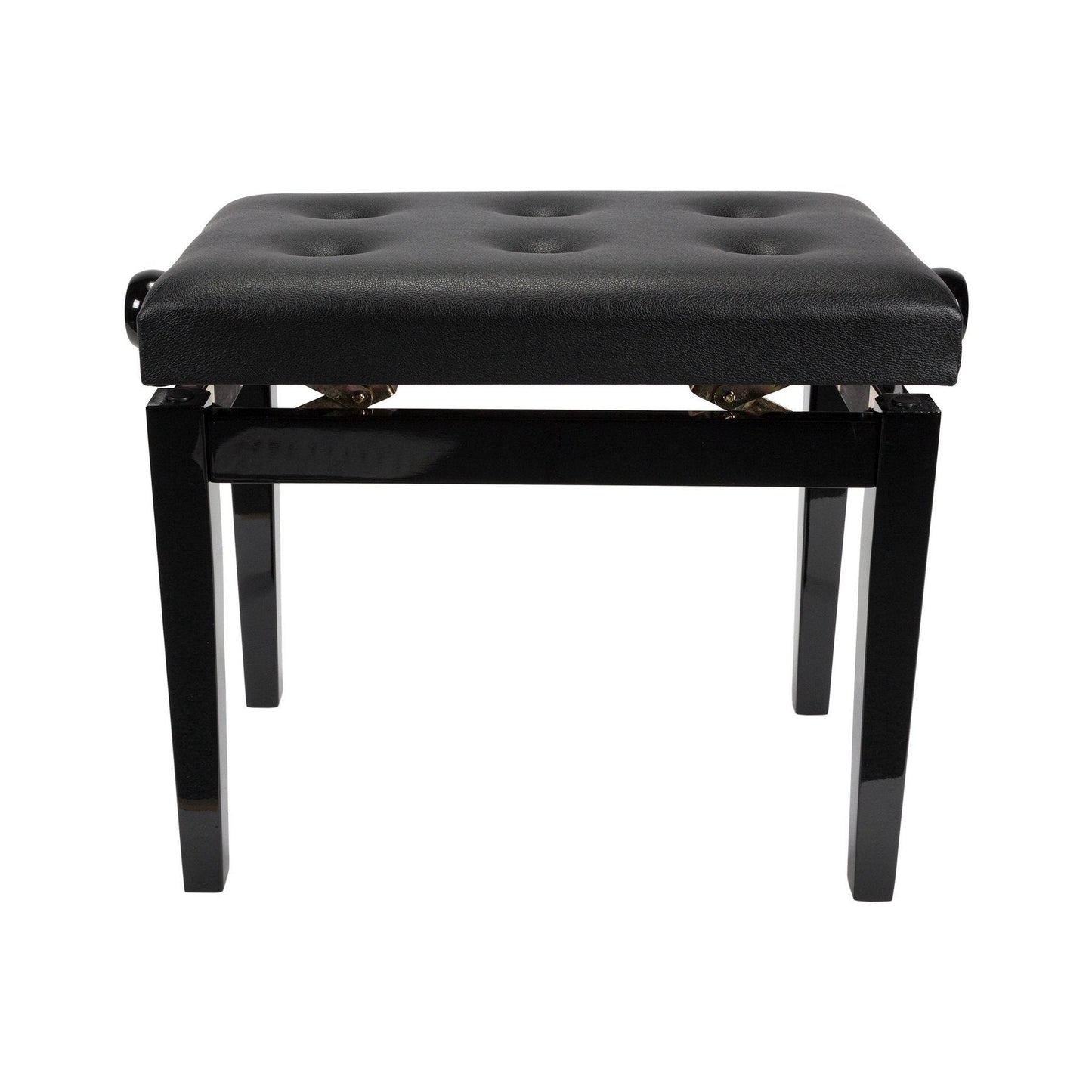 Crown Standard Tufted Height Adjustable Piano Stool (Black)