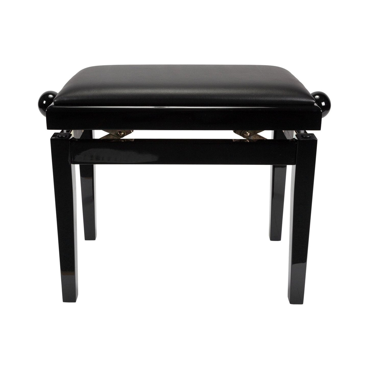 Crown Timber Trim Height Adjustable Piano Stool (Black)