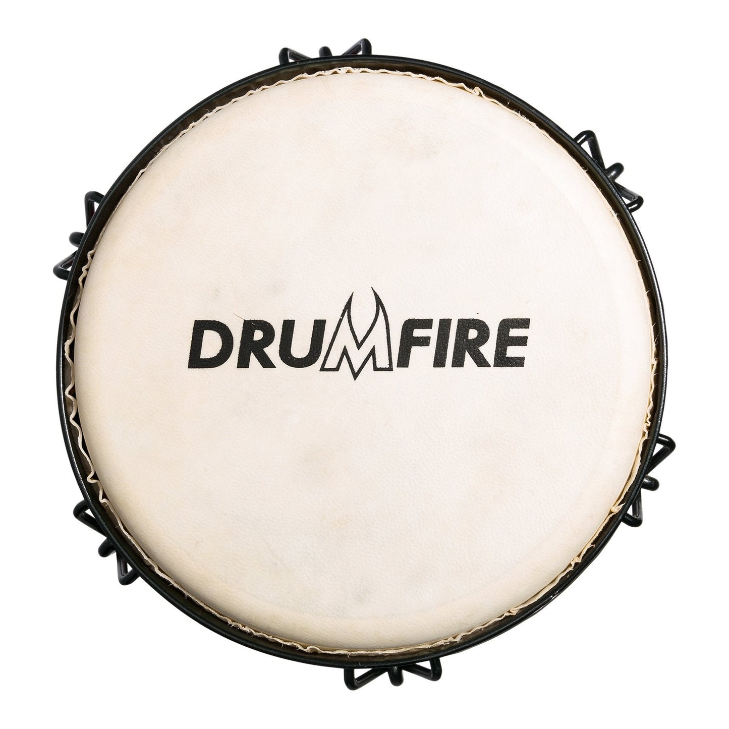 Drumfire 10" Tuneable Natural Hide Head Djembe (Multicolour)