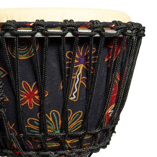 Drumfire 12" Synthetic Head Rope Djembe (Multicolour)