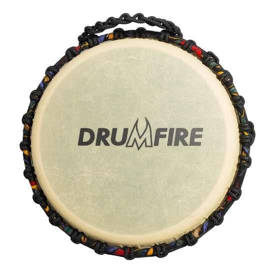 Drumfire 8" Synthetic Head Rope Djembe (Multicolour)