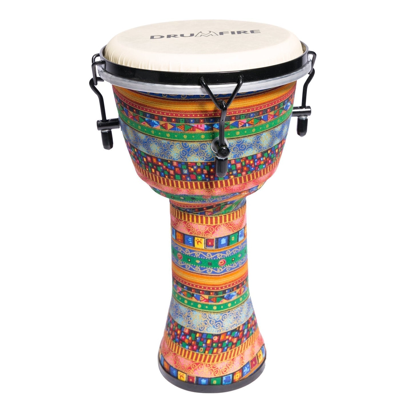 Drumfire 8" Tuneable Synthetic Head Djembe (Multicolour)
