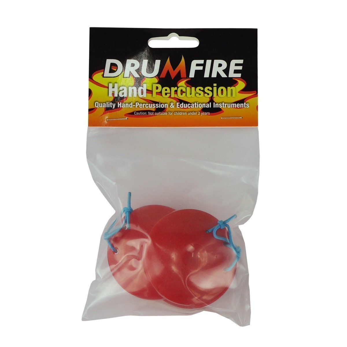 Drumfire Finger Castanets Plastic (Red/Blue)