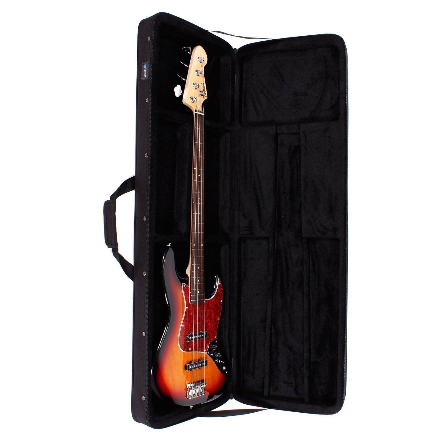 Fretz Rectangular Electric Bass Guitar Polyfoam Case (Black)