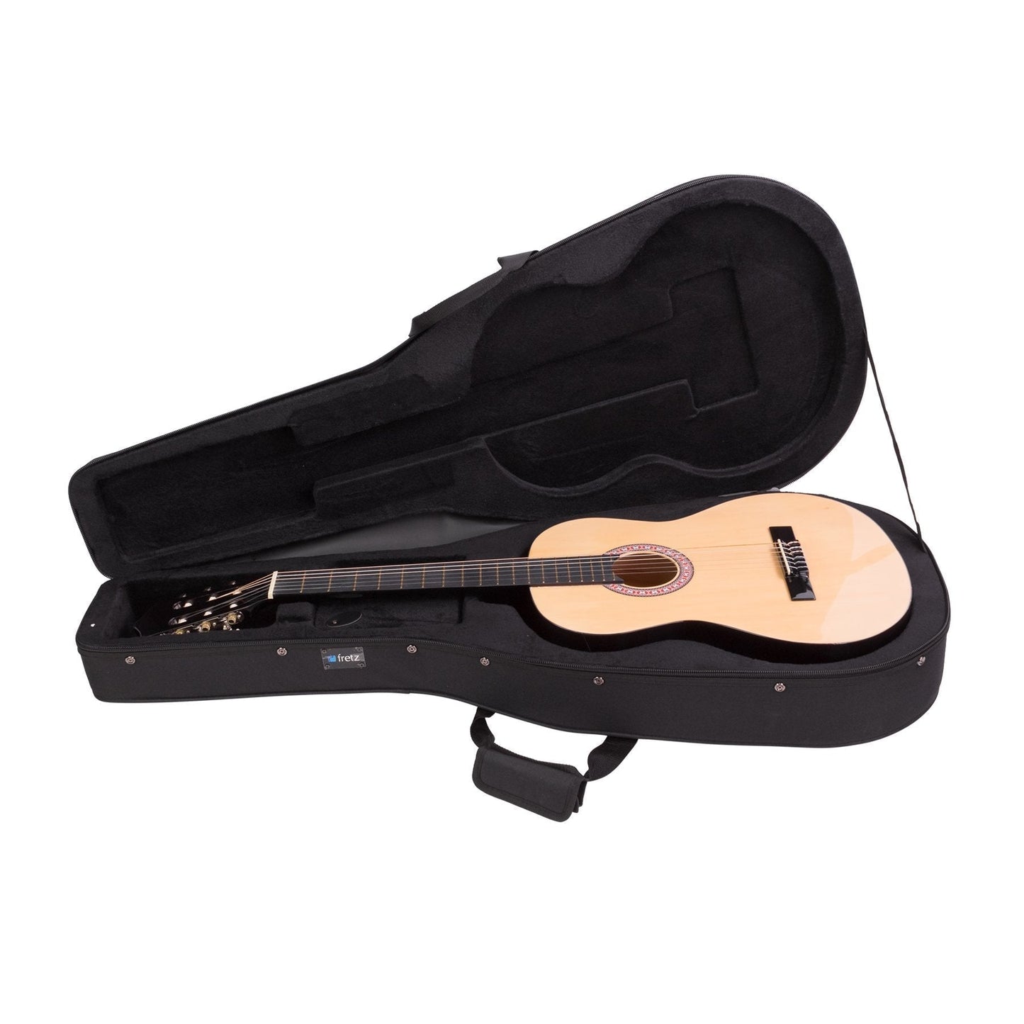 Fretz Shaped 3/4 Classical Guitar Polyfoam Case (Black)
