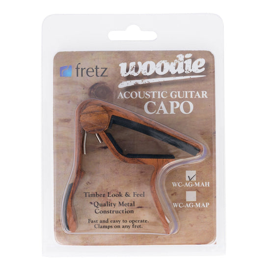 Fretz 'Woodie' Trigger-Style Acoustic Guitar Capo (Mahogany)