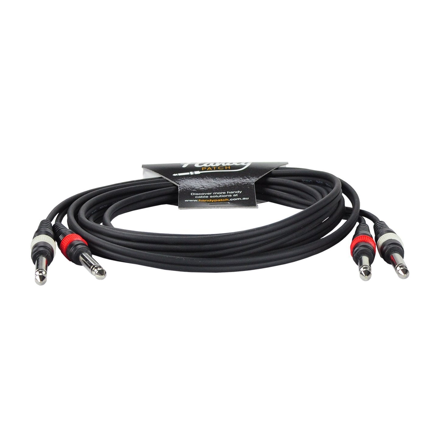 Handy Patch Dual Male 1/4" Mono to Dual Male 1/4" Mono Cable (3m)