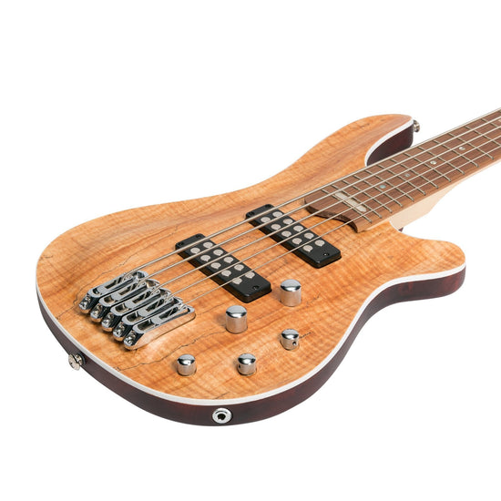 J&D Luthiers '20 Series' 5-String Contemporary Active Electric Bass Guitar (Natural Satin)