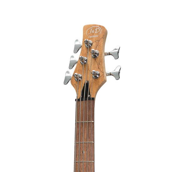 J&D Luthiers '20 Series' 5-String Contemporary Active Electric Bass Guitar (Natural Satin)