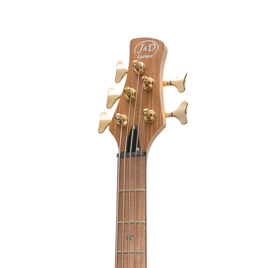 J&D Luthiers '21 Series' 5-String Contemporary Active Electric Bass Guitar (Natural Satin)
