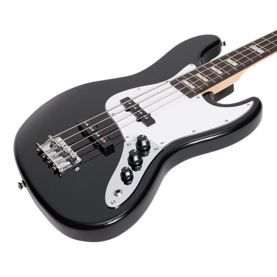 J&D Luthiers 4-String JB-Style Electric Bass Guitar (Black)