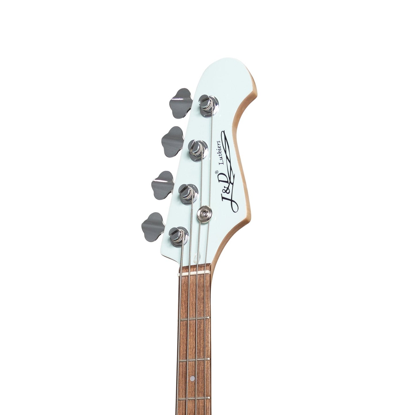 J&D Luthiers 4-String JM-Style Electric Bass Guitar (Light Blue)