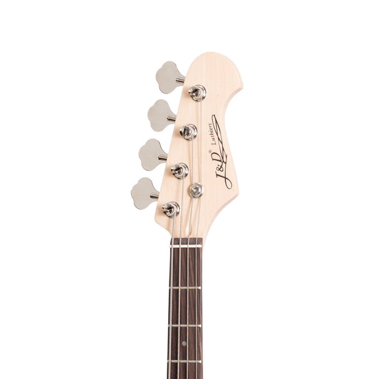 J&D Luthiers 4-String PB-Style Electric Bass Guitar (Tobacco Sunburst)