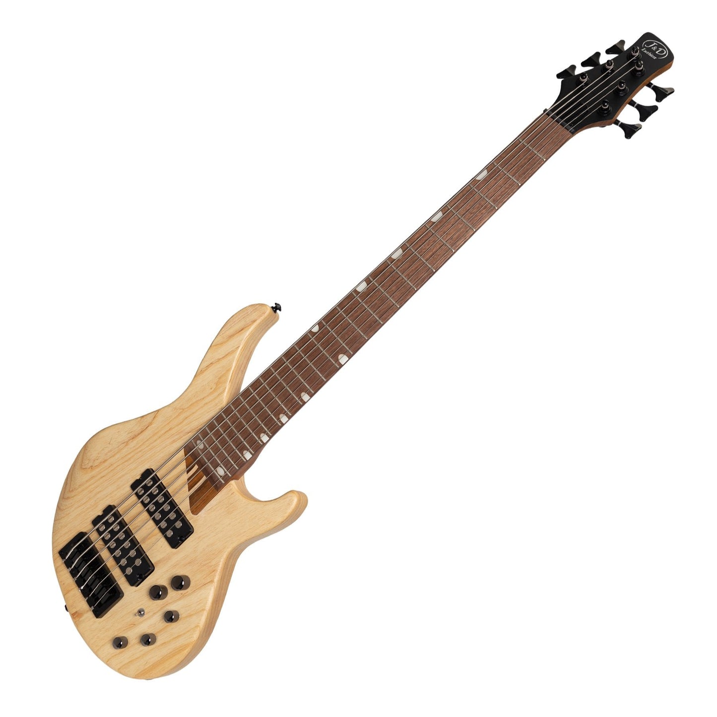 J&D Luthiers '48 Series' 6-String Contemporary Active Electric Bass Guitar (Natural Satin)